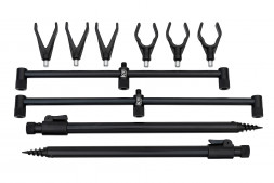 Комплект подставки для удочек KYODA, на 3 удочки, тычка винт, в чехле