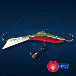 Балансир рыболовный для зимней рыбалки Sprut Mikari №9 22г 75мм ROLSPK+тр. с ф/к