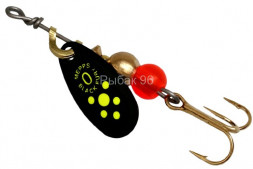 Блесна вращающаяся MEPPS Comet Black Fury №00 Chart BL 1.5г