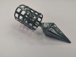 Кормушка Vikfish сербская пуля D30, 30 гр. леска, водоросли