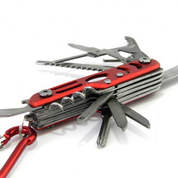 Мультитул Следопыт 12предм. с карабином блистер PF-MT-03