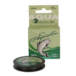 Леска-шнур Aqua Aqualon 15м*0.16мм зимняя темно-зеленая