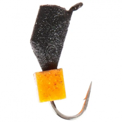 Мормышка вольфрамовая True Weight цена за 1 шт Гвоздекубик гв. d2.5 кисл. оранж. кубик