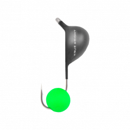 Мормышка вольфрамовая True Weight цена за 1 шт Капля d4 ядреный глаз зел. неон