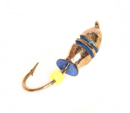 Мормышка вольфрамовая Condor Нимфа с рисками гальваника 3,0 мм, медь 15 шт