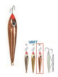 Блесна Пирс "Окуневая Б" 1К зимняя 3,5г медь