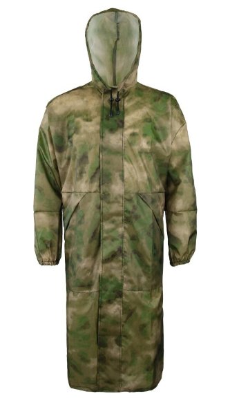 Плащ Elemental влагозащитный Raincoat оксфорд камуфляж, р.48-50