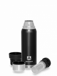 Термос АРКТИКА с узким горлом 106-750С черный с ситечком