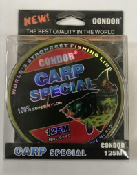 Леска монофильная Condor Carp Special d-0,25 мм, L-125 м, разрывная нагрузка 9,02 кг 10 шт