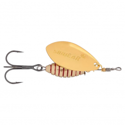 Блесна SIBBEAR вращающаяся Meteoro №3 L  60 мм, W  12.5 гр, C  Brass