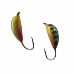 Мормышка вольфрамовая Lumicom Банан с ушком Ф5 покраска 306, цена за 1 шт.